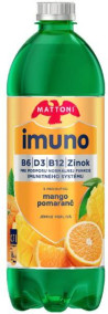 Minerálna voda MATTONI IMUNO jemne perlivá mango,pomaranč 6 x 0,7l