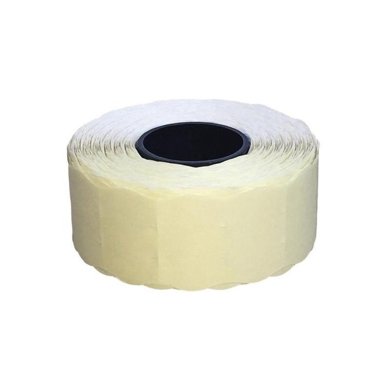 Etikety CONTACT 26x12 biele oblé