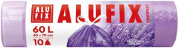 Vrecia na odpad zaväzovacie s vôňou levandule 60l/10ks, 60x70cm, fialové, HDPE