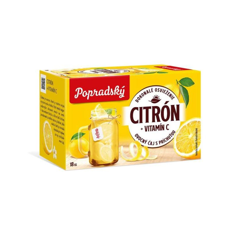 Čaj BOP ovocný citrón a vitamín C 18 x 2 g