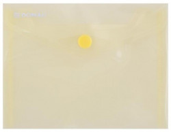 Plastový obal A6 s cvočkom DONAU žltý