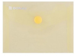 Plastový obal A7 s cvočkom DONAU žltý