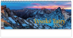 Stolový kalendár riadkový 30 x 12 cm - Vysoké Tatry 2026