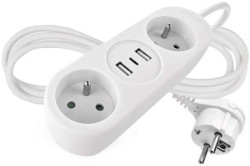 Predlžovací kábel 2 zásuvky+2×USB-A+1×USB-C 1,4 m