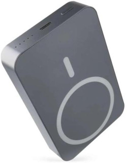 Power banka EMOS WI 1046, 10 000 mAh, 20 W+Wireless, šedá