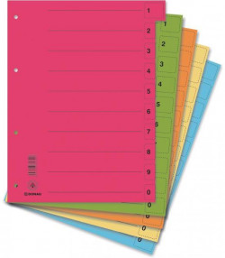 Kartónový rozraďovač DONAU odtrhávací červený