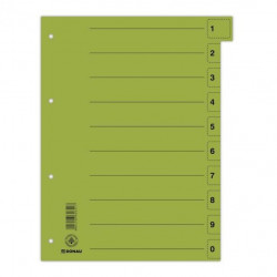 Kartónový rozraďovač DONAU odtrhávací zelený