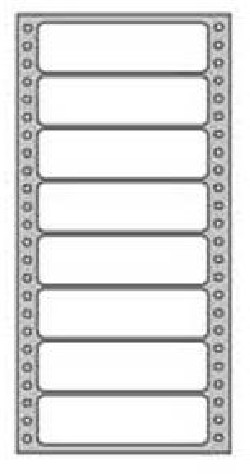 Etikety tabelačné 101,6x36mm APLI 1 radové