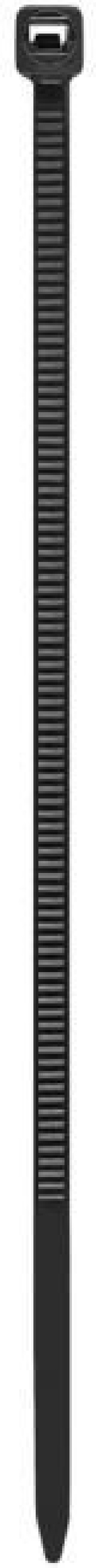 Sťahovacia páska na káble DONAU TECH 100x2.5mm, 100ks, čierna