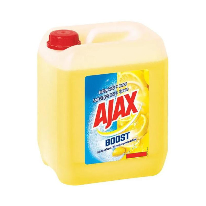 Ajax na podlahy Boost Baking 5 l Soda & Lemon (žltý)