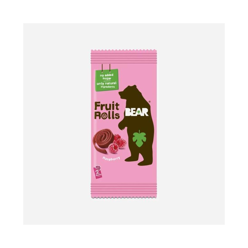 Malinové ovocné rolky Bear 20g