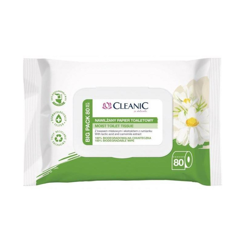 Vlhčený toaletný papier Cleanic 80ks