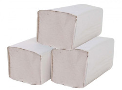 Papierové utierky skladané ZZ 1-vrstvové sivé recykel (20 bal.)