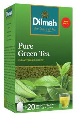 Čaj Dilmah zelený HB Pure green 20 x 1,5 g