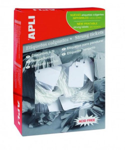 Identifikačný štítok s cvernou 18x29mm APLI 1000ks