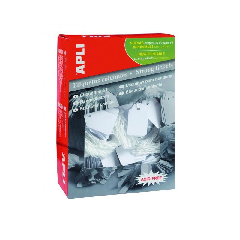 Identifikačný štítok s cvernou 18x29mm APLI 1000ks