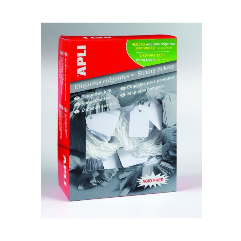 Identifikačný štítok s cvernou 22x35mm APLI 500ks