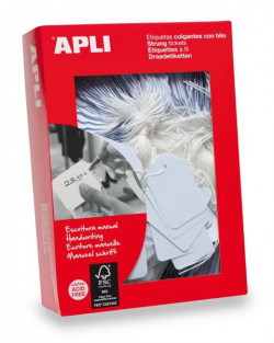 Identifikačný štítok s cvernou 28x43mm APLI 500ks