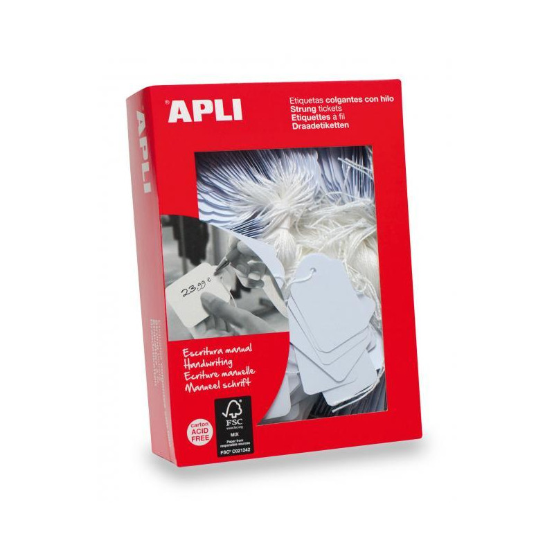 Identifikačný štítok s cvernou 28x43mm APLI 500ks