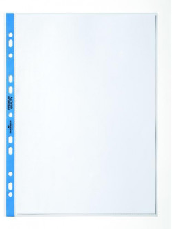 Euroobal DURABLE A4 90mic s modrým okrajom 100ks