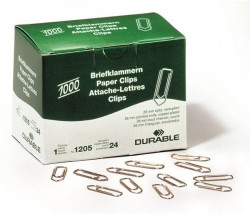 Spisové spony DURABLE 26mm medené 1000ks