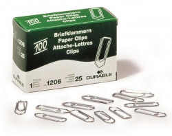 Spisové spony DURABLE 26 mm zinkové 100ks