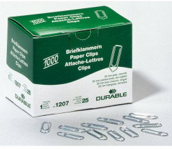 Spisové spony DURABLE 26mm zinkové 1000ks