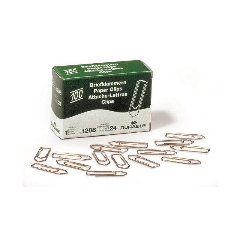 Spisové spony DURABLE 32mm medené 100ks