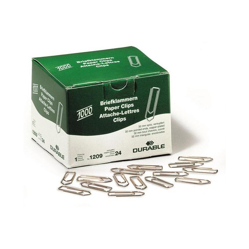 Spisové spony DURABLE 32mm medené 1000ks