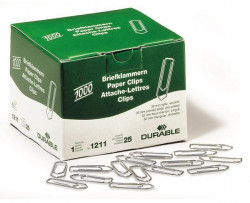 Spisové spony DURABLE 32mm zinkové 1000ks