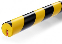 Ochrana hrany profil E8R, žlto-čierna