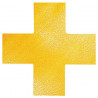 Podlahové značenie KRÍŽ žlté 10ks