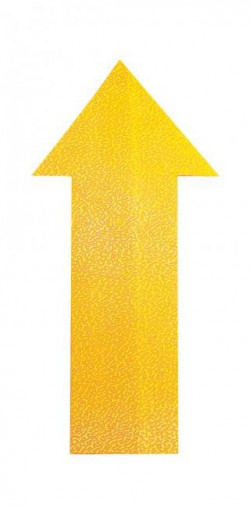 Podlahové značenie ŠÍPKA žlté 10ks