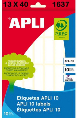 Etikety univerzálne 13x40mm APLI A6