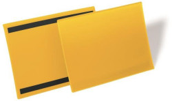 Magnetické vrecko na dokumenty 297x210mm na šírku 50ks žlté