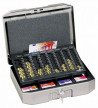 Euro-pokladnička DURABLE EUROBOXX 352x120x276mm strieborná