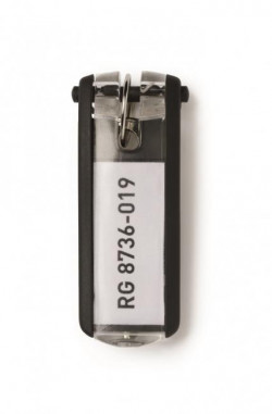 Menovky na kľúče DURABLE KEY CLIP čierne 6ks