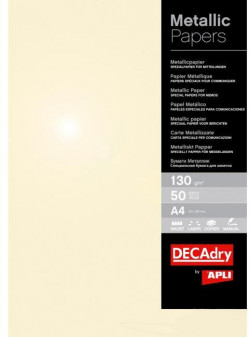 Metalický papier APLI A4 šampanské, 130g, 50 hárkov