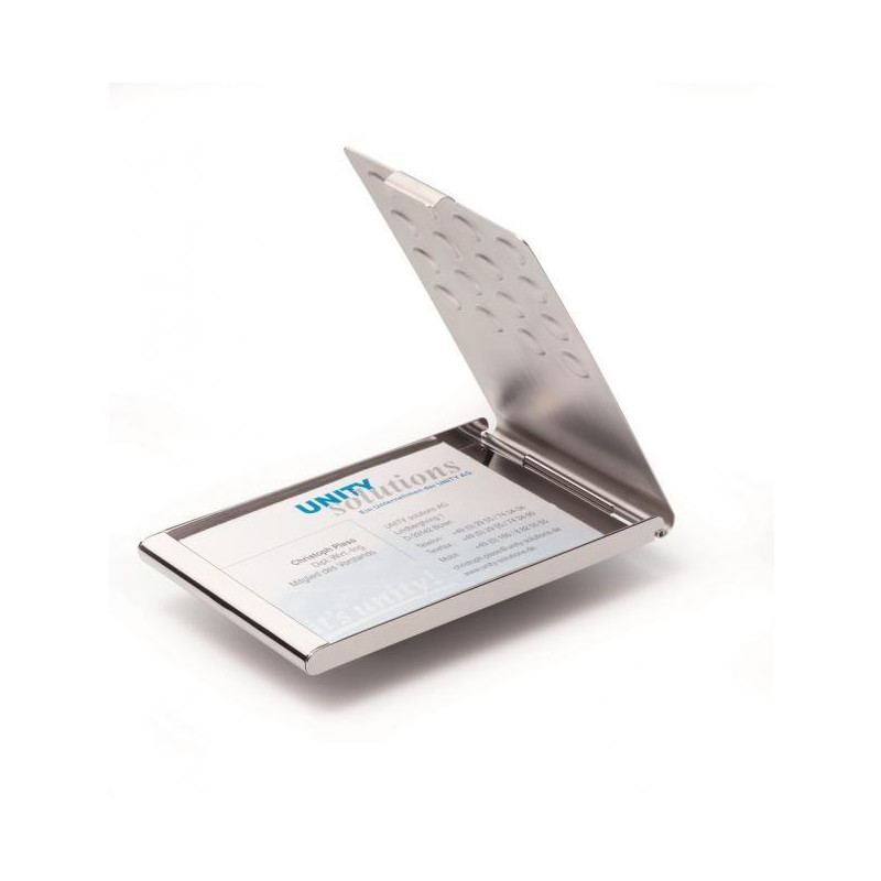 Krabička na vizitky DURABLE BUSINESS CARD BOX CHROME