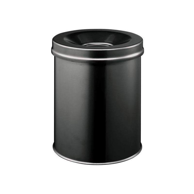 Kôš oceľový protipožiarny 15l čierny