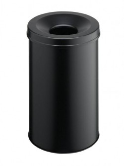 Kôš oceľový protipožiarny 30l čierny