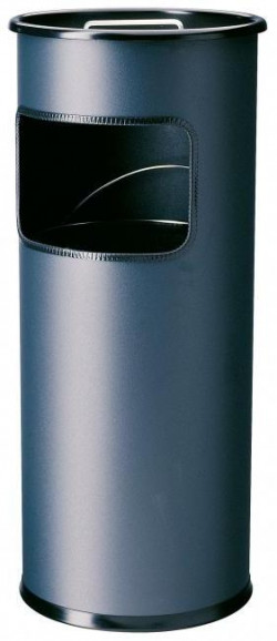 Kôš s vyberateľným zinkovým popolníkom 17l antracitový