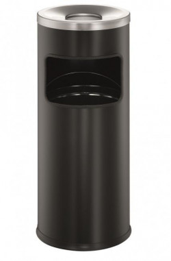 Kôš s popolníkom 17l čierny