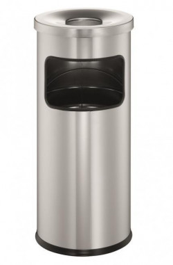 Kôš s popolníkom 17l strieborný