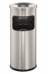 Kôš s popolníkom 17l strieborný