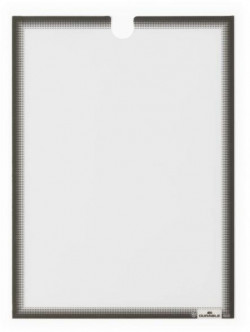 Samolepiaci držiak dokumentov A4 DURABLE, sivá/antracit 5ks