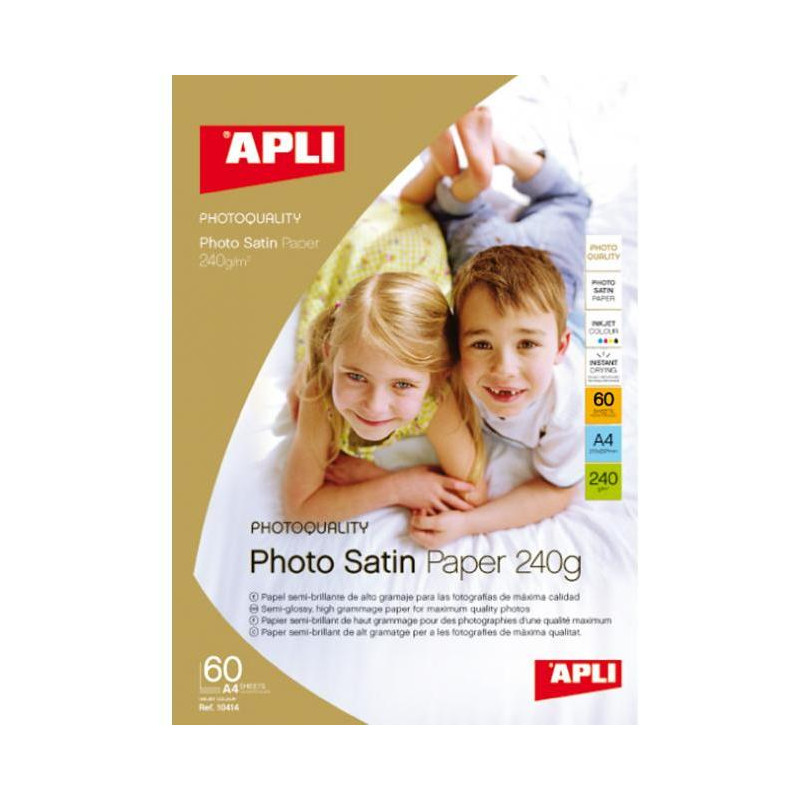 Fotopapier APLI A4 Satin, 240g, 25 hárkov