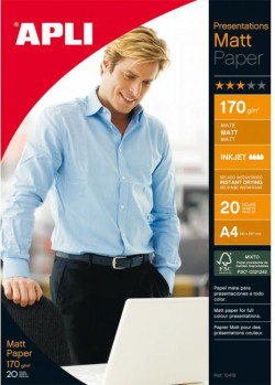Fotopapier APLI A4 matný, 170g, 20 hárkov