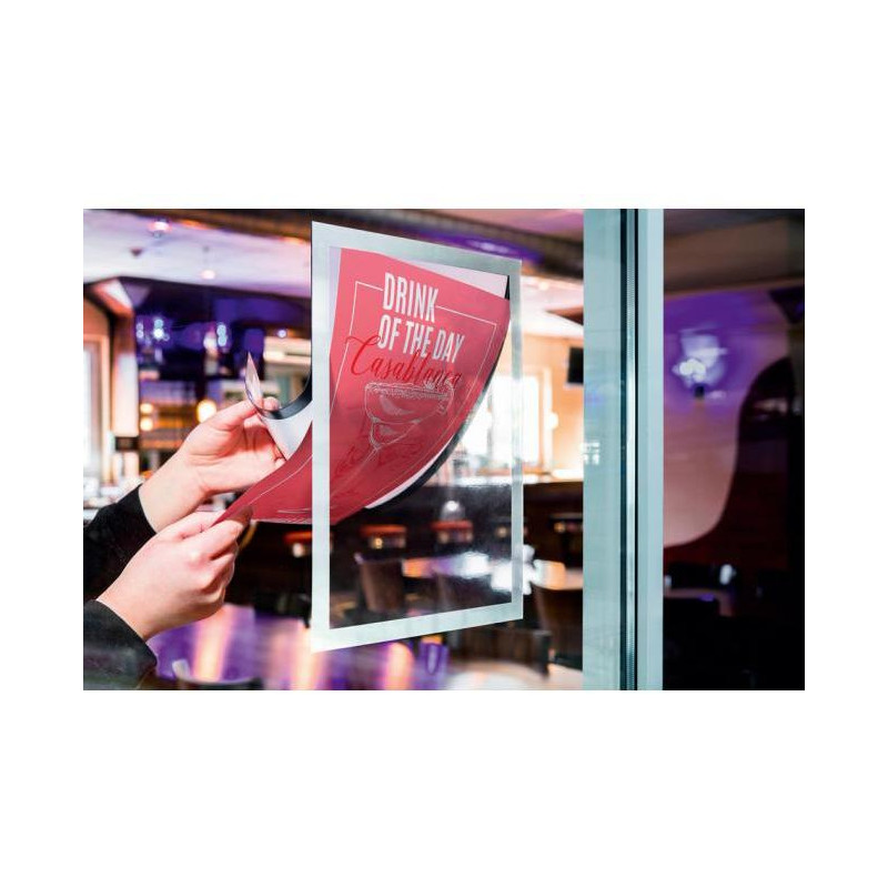 Samolepiaci panel Duraframe Sun A4 strieborný