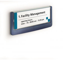 Informačná tabuľka Click Sign 149x52,5 modrá